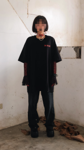 DGRAVE CREATIONS DCROSS BLACK T-SHIRT