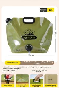Large Portable Collapsible Water Bag with Faucet