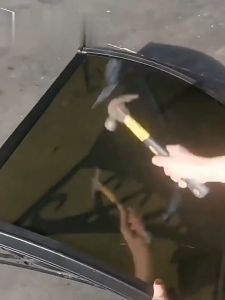 Outdoor Heavy-Duty Thickened Sunshade with Brackets and Windows and UV Resistant Sunshade for Doors and Windows