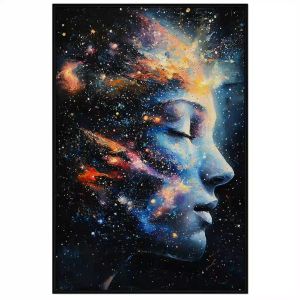 Tranh trừu tượng vũ trụ trừu tượng. Tranh treo tường dán tườngsơn dầu canvas trang trí. CGI-1522