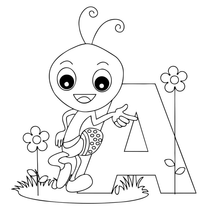 Gambar sketsa mewarnai drawing skecth mewarnai sambil mengenal Abjad