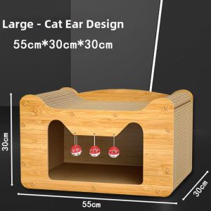 MONLEYTA | Wearable Cat Scratcher With Bed Integrated Large Size