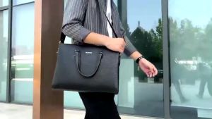 Cặp Da Công SởCặp Căn Phòng Cao Cấp Huabups 0908 Chất liệu Da PU Cực BềnCặp Đựng Laptop 14inh