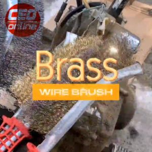 CEO Brass Wire Brush Berus Besi Tembaga Brass/Stainless Steel Plastic Handle Anti-rust Clean Polish Sanding