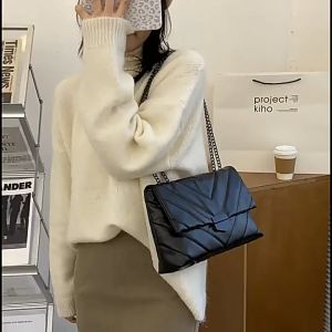 LAHENK SALE !! Tas Selempang Wanita Tas Model Jahit Jahit Tali Rantai