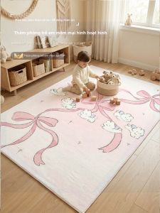 BEIAISI | Childrens Play Mat Bedroom Carpet Pink Room Decoration