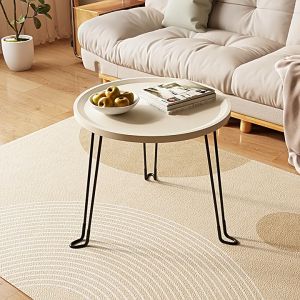 Folding Nordic Bed and Breakfast Side Table Simple Round Small Table Home Living Room Small Apartment Coffee Table Table