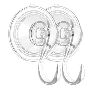 1-5pcs Suction Cup Hook Transparent Reusable Heavy Duty Vacuum Suction Cup Window Glass Wall Hooks Towel Hangers for Kitchen Ba