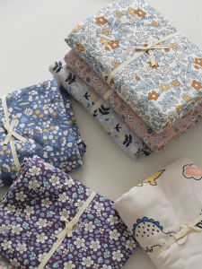 Sharemily Pure Cotton Knitted Floral Bedding Single Piece Cartoon Pattern Breathable Night Sweats Absorbent Comfortable Sheets