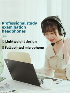 Study Headset for Computer And Mobile Phone Wired Esports Gaming Headphones Noise Reduction Circumaural Earcups Home Use ST-2688