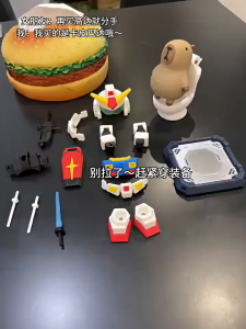 Capybara Gundam Vigorous Dolphin Gundam Mecha Set Magnetic Toys 3D Printing Toys Creative Gift
