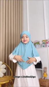 Bergo Anak Zerrin Maryam Tali Non Ped Daily oleh Desmonda Always Barokah Store