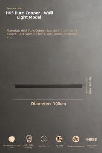 Full Copper Modern Luxurious Nordic Wall Light