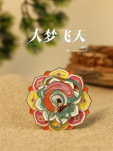 Double Layer Rotating Metal Fridge Magnet Cultural Creative Gift for Foreigners Tourist Souvenir Tiananmen Square Design