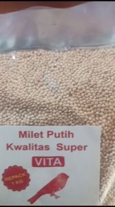 BISA COD!!!MILET PUTIH 1kg bersih pakan lovebird burung lain nya || Makanan Burung || BURUNG