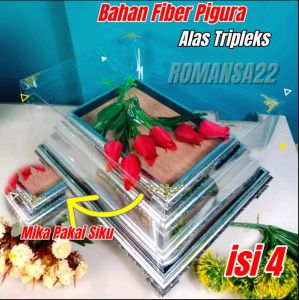 promo kotak hantaran seserahan isi 2/3 pcsfree kaki sudut+tutup mika+siku..tampilan mewah..