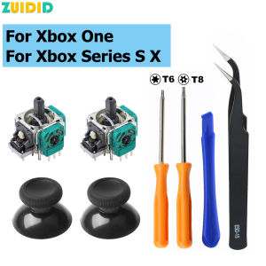 Replacement Joystick for Xbox One Xbox Series S/X Controller 3D Analog Thumbsticks Repair Parts Kit T6 T8 Screwdriver Accessory