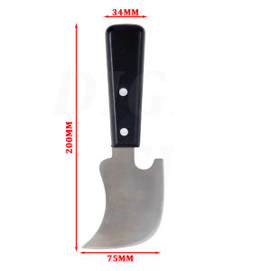 XMSJ | PVC Quarter Moon Knife for Vinyl Flooring Trimming Welding Rod Vinyl Weld Tool Vinyl Floor Sciving Leather Cut Trimming Knife