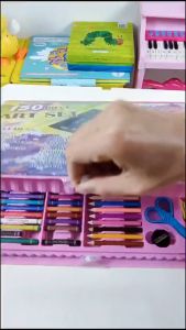 ESA Crayon 208Pcs Art Set Drawing Alat Melukis Mewarnai Kado Anak Pensil Warna Alat Lukis Set Krayon