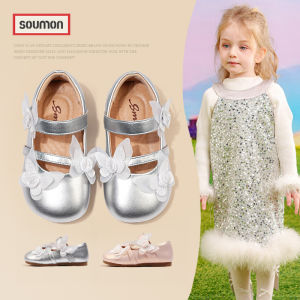 SOUMON | Princess Dress Shoes for Girls Non-slip Single Shoes