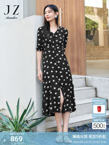 Elegant Vintage Polka Dot Hepburn Dress Womens Summer New Arrival Half Day Leisure Zhejiang Hangzhou Qiu Zhi an Ko Dress