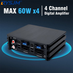 RYSJM | Lossless Plug and Play 4 Channel Car Stereo DSP Amplifier 320W Max Power Speaker Subwoofer Amp for Android Radio Modification