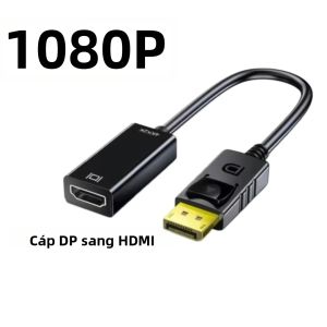 Cáp Chuyển Đổi DisplayPort Sang HDMI 4K 1080P Bộ Chuyển Đổi Âm Thanh Video Nam-Nữ Cho PC TV Laptop DP Sang HDMI-Tương Thích