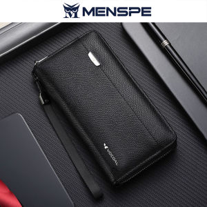 MENSPE Fashion Long Wallet Mens Texture PU Long Wallet Multi-Card Position Multi-Functional Wallet Large Capacity Purse ID Credit Cards Holders Handbag Coin Pouch PU Leather Coin Bag Business Wallets