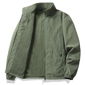 Autumn Breathable Thin Cycling Mens Jackets Outdoor Sports Loose Casual Coat Mountaineering Camping Cycling Fishing Windbreaker