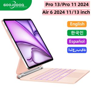 GOOJODOQ | Magic Keyboard for iPad Pro 2024 case iPad Air 2025 for iPad Pro 13 Pro 11 inch for iPad Air 4 Air 5 10.9 iPad 10th generation