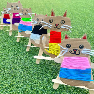 Đồ Chơi Thủ Công DIY Cho Trẻ Em Vật Liệu Làm Đồ Thủ Công Khối Hình Học Bằng Giấy Dán Tường Đồ Chơi Bằng Sợi Dệt Dính