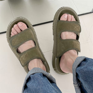 Dép Đế Dày Mùa Hè Cho Nam Dép Xăng Đan Da Thật Ngoài Trời Cao Cấp Dép Đi Biển Đế Dày Một Từ Dùng Ngoài Trời Cho Nam