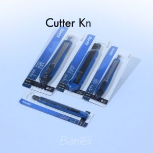 Bantex Cutter Besar Pisau Pemotong Kertas Baja SK5 AutoLock BD5301