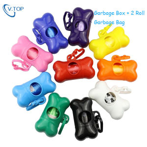 V.Top Kotak Sampah Dan 2rolls Tas Sampah Kotak Sampah Hewan Untuk Kucing Anjing 15Bags/1Roll