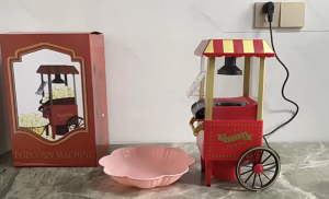 ORI Qitherm Mesin Popcorn Listrik portable elektrik jagung Maker Hot Air Corn Machine 1200W PM2800