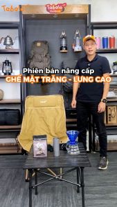 [NEW] Ghế Gấp Gọn Mặt Trăng Lưng Cao Chính Hãng Tabalo - Ghế Xếp Gọn Đa Năng Camping Dã Ngoại Chill Tặng Kèm Túi Đựng