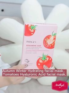 LẺ 1 Miếng Mặt Nạ Cà Chua Images Tomato Hyaluronic Acid Moisturizing Facial Mask Kiềm Dầu Giảm Mụn Chống Lão Hóa