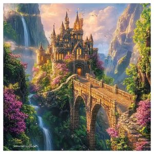 1000 Pieces Jigsaw Puzzle The castle in the mountains Jigsaw Puzzle Educational Toy for Kids Children s Games Christmas Gift