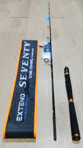 BLUE EXTEND SHARK 70 SEVENTY SERIES SPINNING FISHING ROD (Free cap)