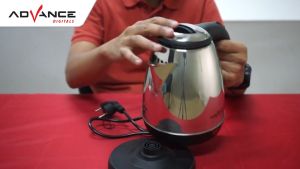 Advance Teko Listrik Stainless Steel AK-151 kapasitas 15 liter daya 500 Watt Cepat Panas || Garansi Resmi Advance 1 Tahun