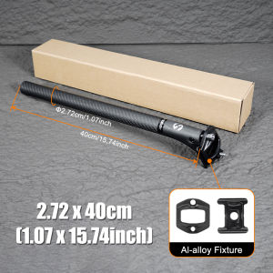 TOSEEK New Mountain Road Bike 3K Full Carbon Fibre Seatpost Carbon Bicycle Seatpost MTB 27.2/30.8/31.6mm 20mm offset seat post