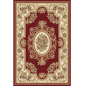 Dongsheng European Style Door Mat round Entrance Hall Home Use Carpet Bedside Rug Anti Slip Machine Washable Plant Floral Pattern