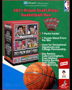2021/22 Panini Prizm Draft Picks Basketball Card Box. -100% Original. Trading Card Hobby Collectibles.- 篮球卡盒 NBA
