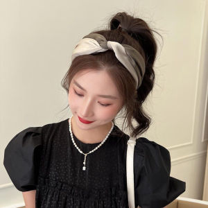 Korean Fashion Cross Hair Hoop Hairband Elegant Head Band Women Hair Ties Hair Accessories for Girls