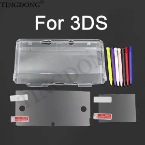 Vỏ Cứng Trong Suốt Cho 3DS Kèm Miếng Bảo Vệ Màn Hình Và Bút Cảm Ứng Vỏ Bảo Vệ Trong Suốt Tương Thích Với Nintendo 3DS