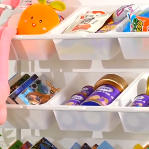 Toy Storage Rack Drawer-Style Organizer Movable Kitchen Organizer Storage Rack Large Capacity Childrens Room Storage Rack Floor Stand