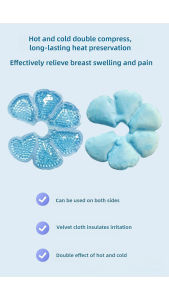แผ่นเจลบำบัดแบบปล่อยลงแผ่นอัดเย็นเต้านมใช้ซ้ำได้