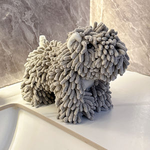Adorable Little Hedgehog Hanging Hand Towel High Aesthetic Value Quick Dry No Shedding Kitchen Bathroom Hand Towel