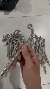 BỘ BÉC RỬA MÁY LẠNHVỆ SINH ĐIỀU HÒA VÀ MÁY GIẶT KÈM CẦN XỊT NỐI NHANH 1/4 BẰNG INOX. REN 22mm CHO MÁY RỬA XECAO ÁP.