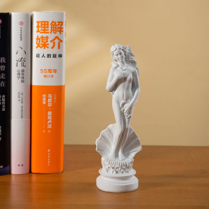 18 ซม.Aphrodite รูปปั้นเรซิ่นสีขาวภาษากรีกประติมากรรม Birth of Venus Figurines ชั้นวางหนังสือ Desktop Decor คลาสสิก Renaissance